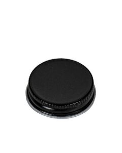 38-400 Black Metal Screw Cap - Plastisol Liner