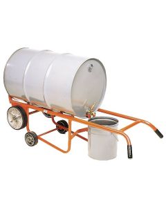 Drainer Drum Truck for Steel Drums, Polyolefin Wheels