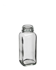 4 Ounce French Square Glass Bottle