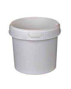 1 Gallon Round Plastic Container Flame Treated - IPL Commercial Series