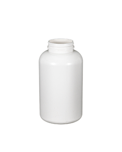 HDPE Wide Mouth Plastic Bottle - 750cc White