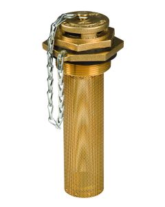 Justrite® Brass Fill Vent With 6 Inch Flame Arrester