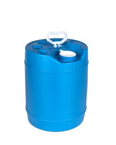 5 Gallon Round Closed Head Plastic Pail - Blue