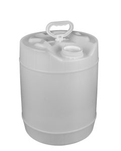 5 Gallon Round Closed Head Plastic Pail - Natural