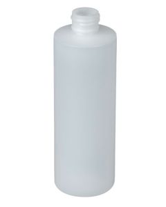 Plastic Round Cylinder Bottle – 8 oz.