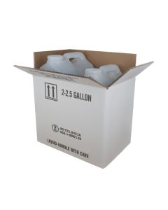 10 Liter F-Style HDPE Natural Bottles with Shipping Box