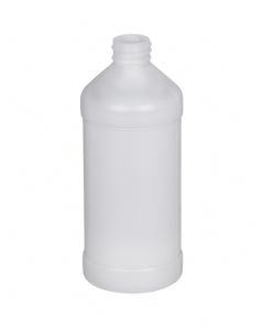 Plastic Modern Round Bottle – 16 oz.
