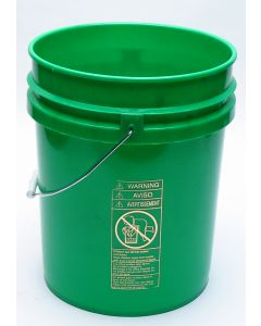 5 Gallon FLEXSPOUT® Open Head Plastic Pail - Green