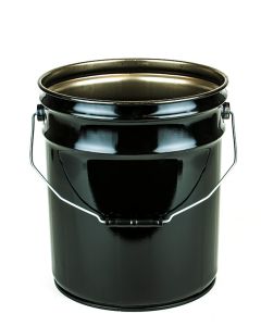 5 Gallon Open Head Steel Pail - Black