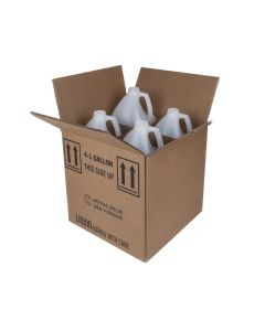 1 Gallon HDPE Round Natural Bottles with Shipping Box