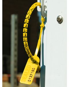 High Security Pull Tight Plastic Seals - 12 Inch - Yellow