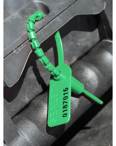 High Security Pull Tight Plastic Seals - 8 Inch - Green