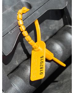 High Security Pull Tight Plastic Seals - 8 Inch Yellow