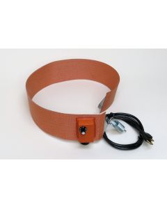 Silicone Rubber Drum Heater - 4 Inch Wide - 15 Gallon