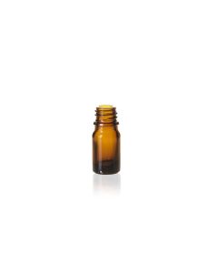 5 ml Glass Amber Euro Bottle, 18-415 without cap