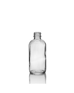 4 oz Glass Clear Boston Round Bottle, 22-400