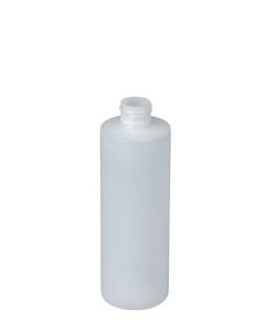 6 oz Natural HDPE Cylinder Bottle, 24-410