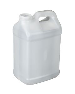 2.5 Gallon Natural HDPE F-Style Bottle, 63mm