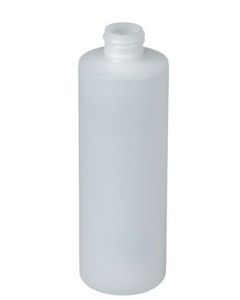 16 oz HDPE Plastic Cylinder Bottle, 28-410, Natural