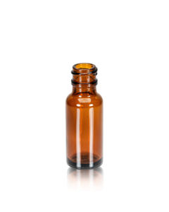 1/2 oz Amber Glass Boston Round, 18-400