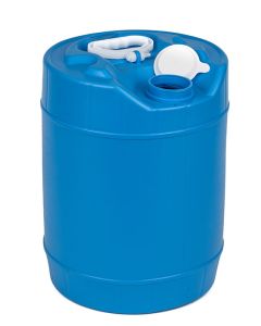 5 Gallon Round Closed-Head Plastic Pail - Blue