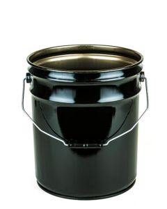 Black open head pail
