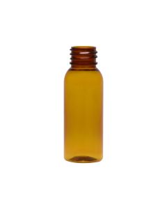 1 oz Amber PET Cosmo Round Bullet Bottle, 20-410