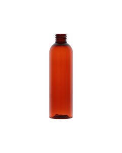 4 oz Amber PET Cosmo Round Bullet Bottle, 20-410
