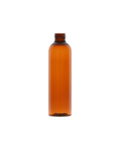 4 oz Light Amber PET Cosmo Round Bullet Bottle, 20-410