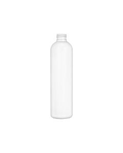 8 oz White HDPE Cosmo Round Bullet Bottle, 24-410