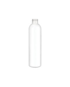 8 oz White PET Cosmo Round Bullet Bottle, 24-410