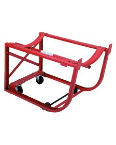 Drum Cradle With Tipping Lever - Polyolefin Wheels On Swivel Casters