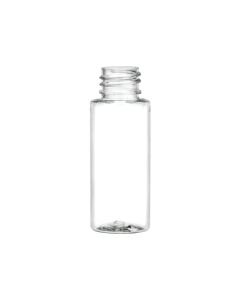 1 oz Clear PET Cylinder Bottle, 20-410