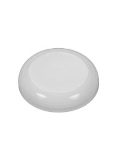 70-400 White PP Dome Top Continuous Thread Cap - Foam Liner