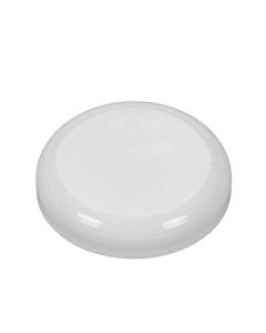 89-400 White PP Dome Top Continuous Thread Cap - Foam Liner