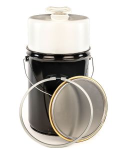 5 Gallon DELPAK Open Head Steel Pail With Bolt Ring and 2 Inch Plug