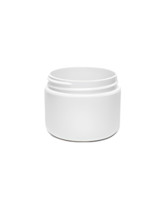 2 oz White PP/PP Round Base D/W Jar 58-400
