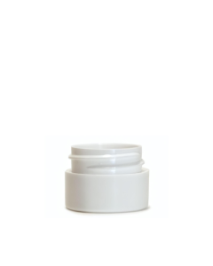 1/4 oz White Straight Base Double Wall Jar With 33-400 Neck