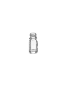 5 ml Clear Glass Euro Bottle, 18 DIN