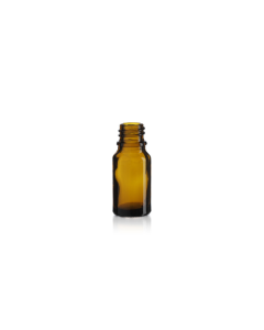 10 ml Amber Glass Euro Bottle, 18 DIN