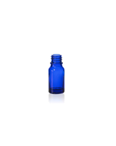 10 ml Blue Glass Euro Bottle, 18 DIN