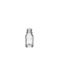 10 ml Clear Glass Euro Bottle, 18 DIN