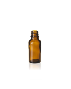 20 ml Amber Glass Euro Bottle, 18 DIN