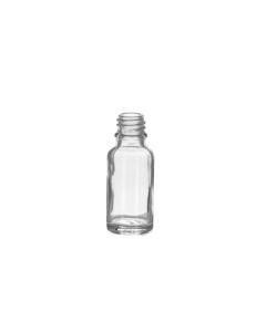 20 ml Clear Glass Euro Bottle, 18 DIN
