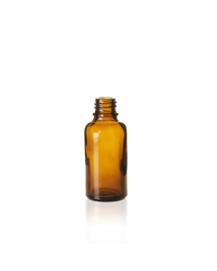 30 ml Amber Glass Euro Bottle, 18 DIN