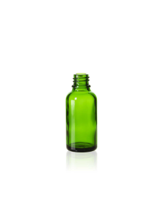 30 ml Green Glass Euro Bottle, 18 DIN