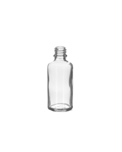 50 ml Clear Glass Euro Bottle, 18 DIN