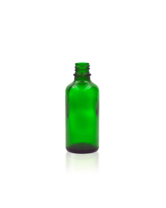 50 ml Green Glass Euro Bottle, 18 DIN