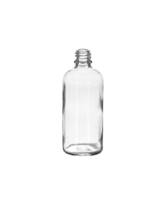 100 ml Clear Glass Euro Bottle, 18 DIN
