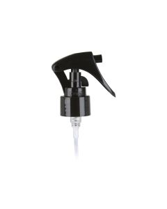 24-410 Black PP Fine Mist Trigger Sprayer - 6-1/8" Dip Tube
